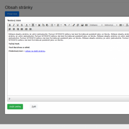 Úprava textu v editoru