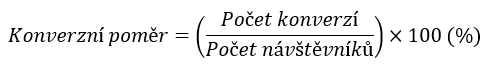 Výpočet konverzního poměru